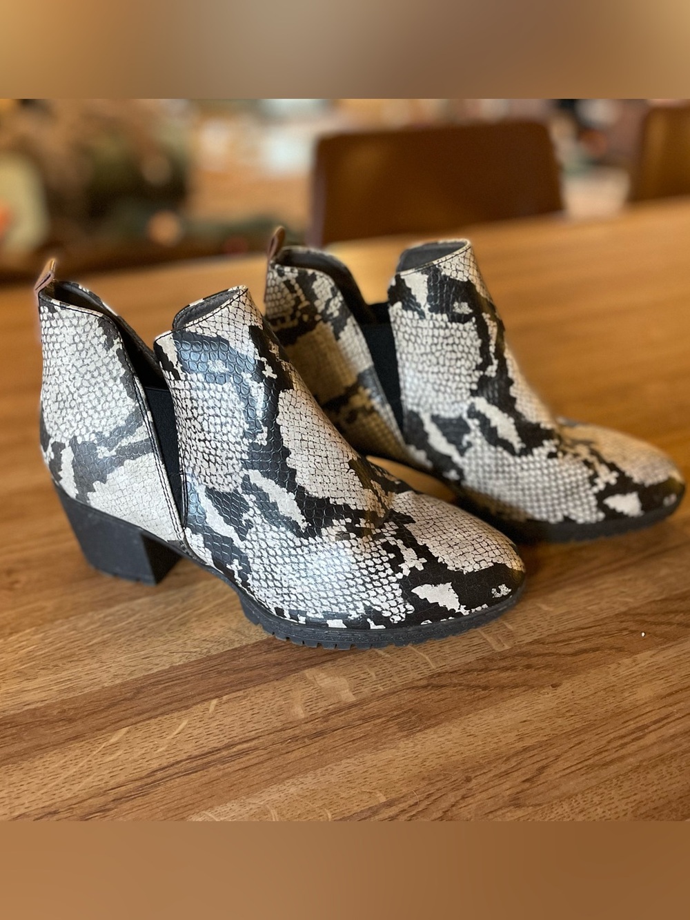 Snakeskin boots